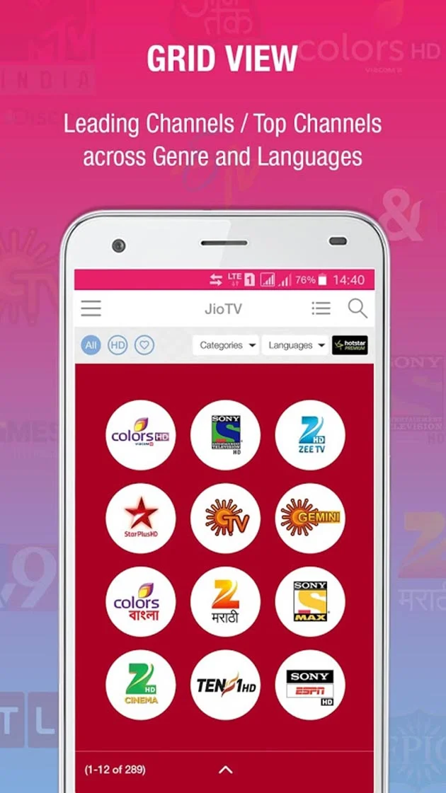 JioTV screenshot