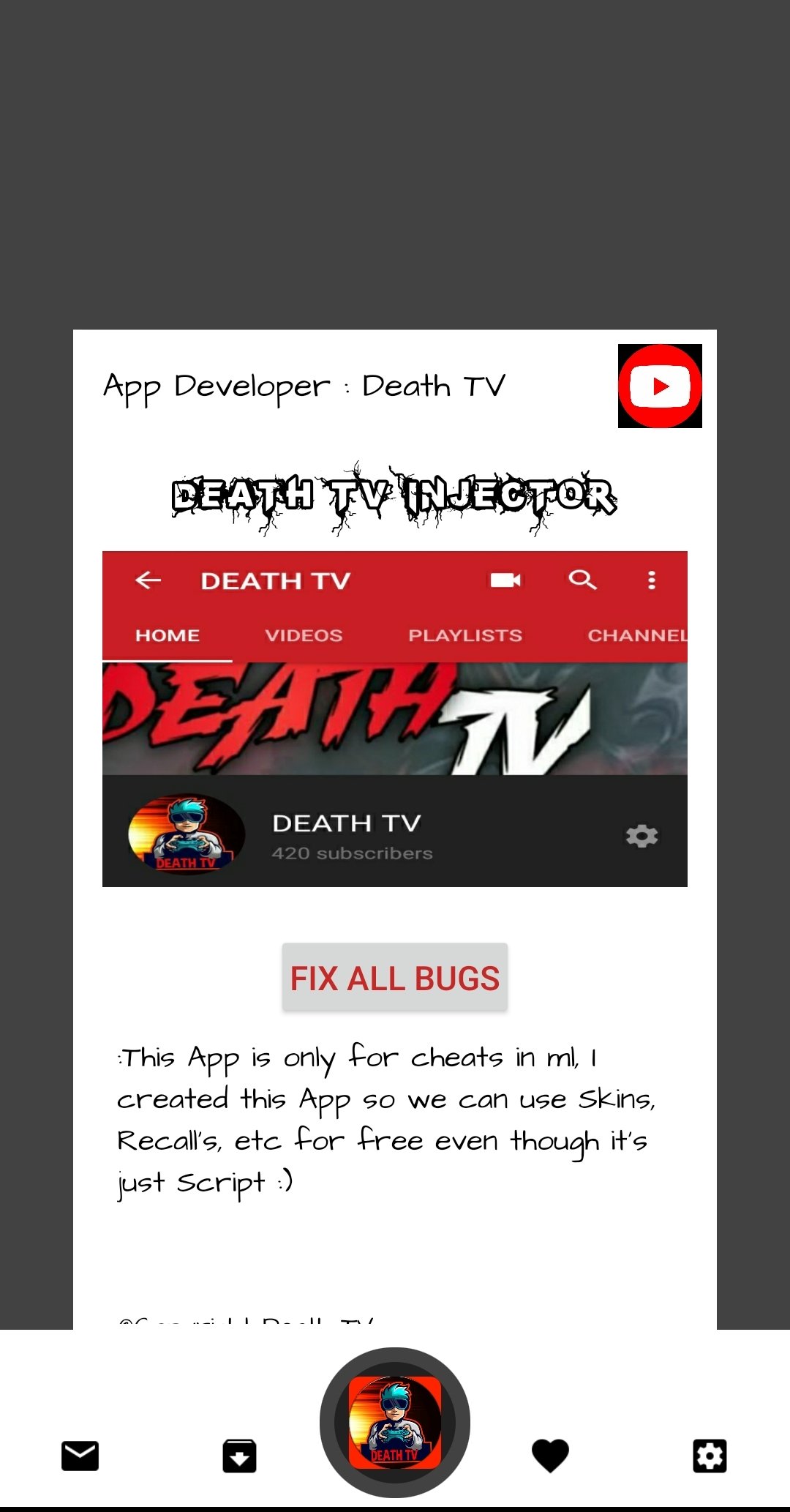 Death TV Injector  screenshot