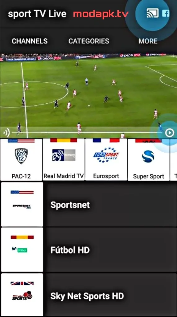 Sports Live TV screenshot