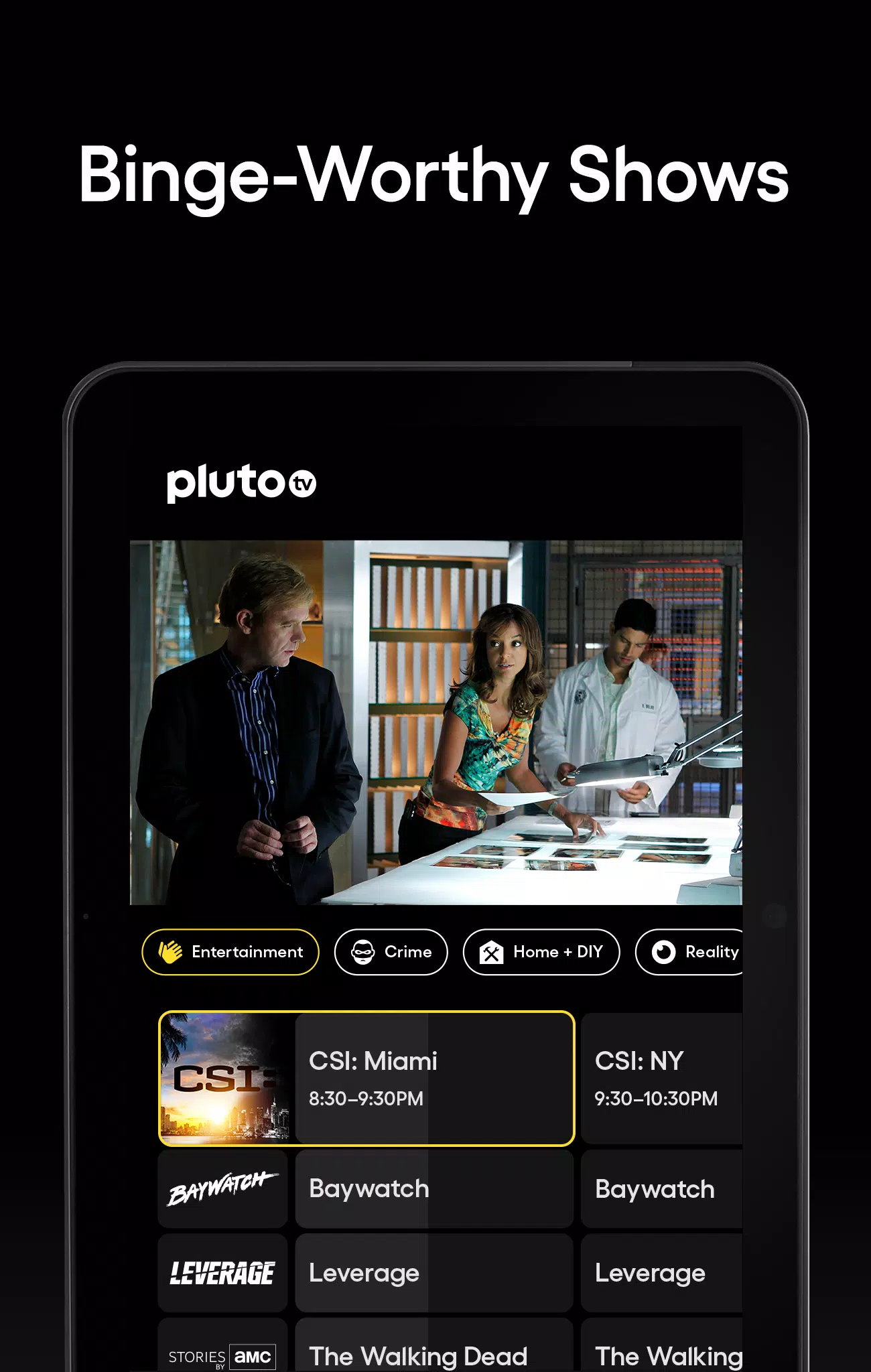 Pluto TV screenshot